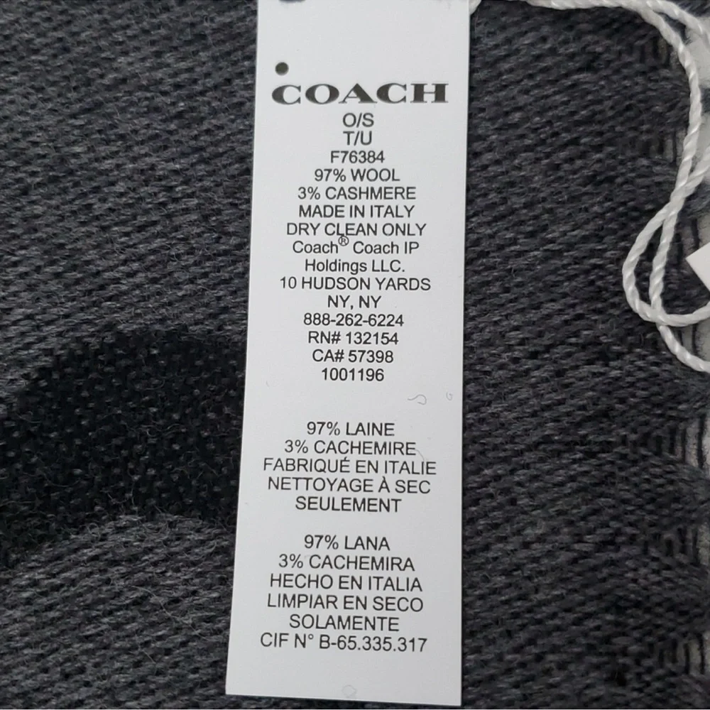 Coach Wool Cashmere scarf